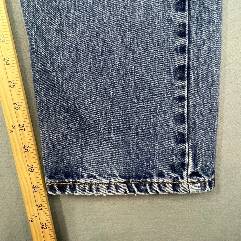 Levi's Blue 505 Regular Fit Straight Leg Jeans Mens 40x32